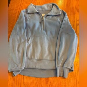 Women’s Lululemon Quarter Zip Scuba in Blue XS/S